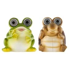 Různé figurky zvířat na solární pohon 12 cm