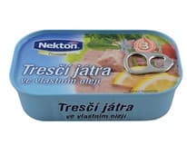 NEKTON Tresčí játra ve vlastním oleji 115 g