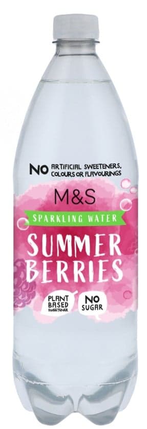 Marks & Spencer Limonáda s příchutí maliny, jahody a ostružiny bez přidaného cukru