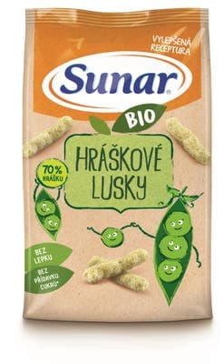 Sunar BIO Dětské křupky hráškové lusky