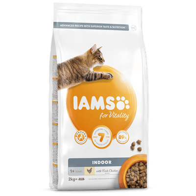 IAMS for Vitality granule s kuřecím pro domácí kočky 2.0 kg