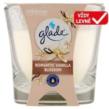 Glade Romantic Vanilla Blossom parfémovaná svíčka 112g