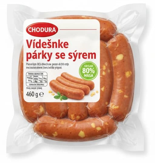 CHODURA Vídeňské párky/Párky se sýrem