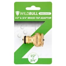 WildBull Mosazný adaptér na kohoutek 1/2" a 3/4"