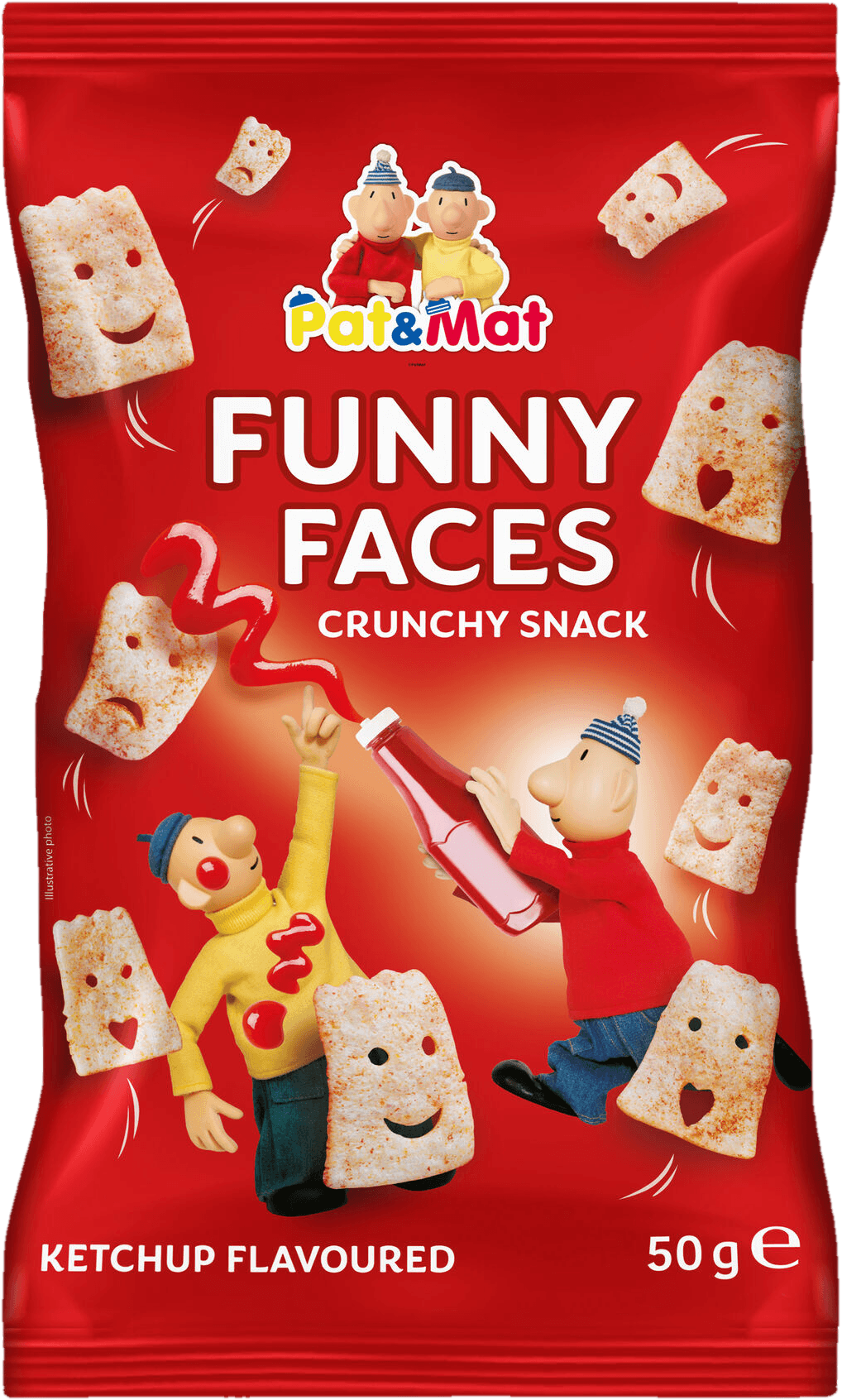 Pat a Mat Funny Faces snack kečup