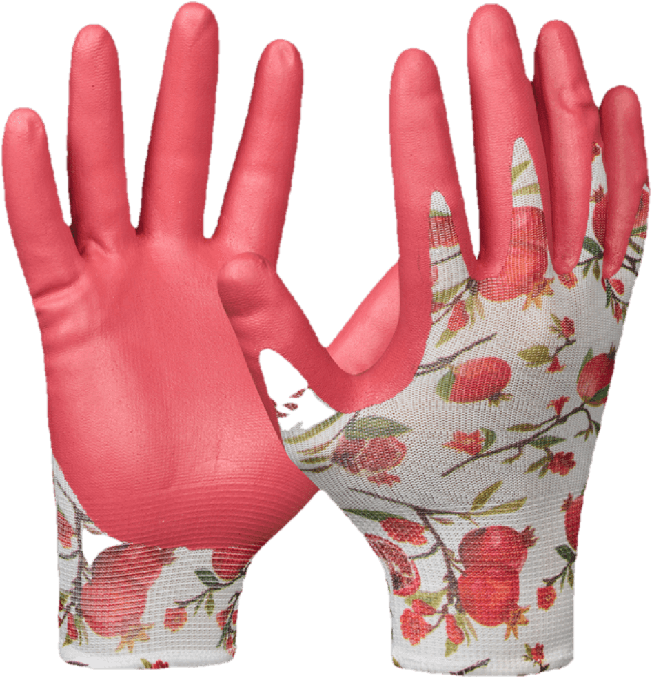 Rukavice Gardeluxe - Pomegranate pracovní velikost 8