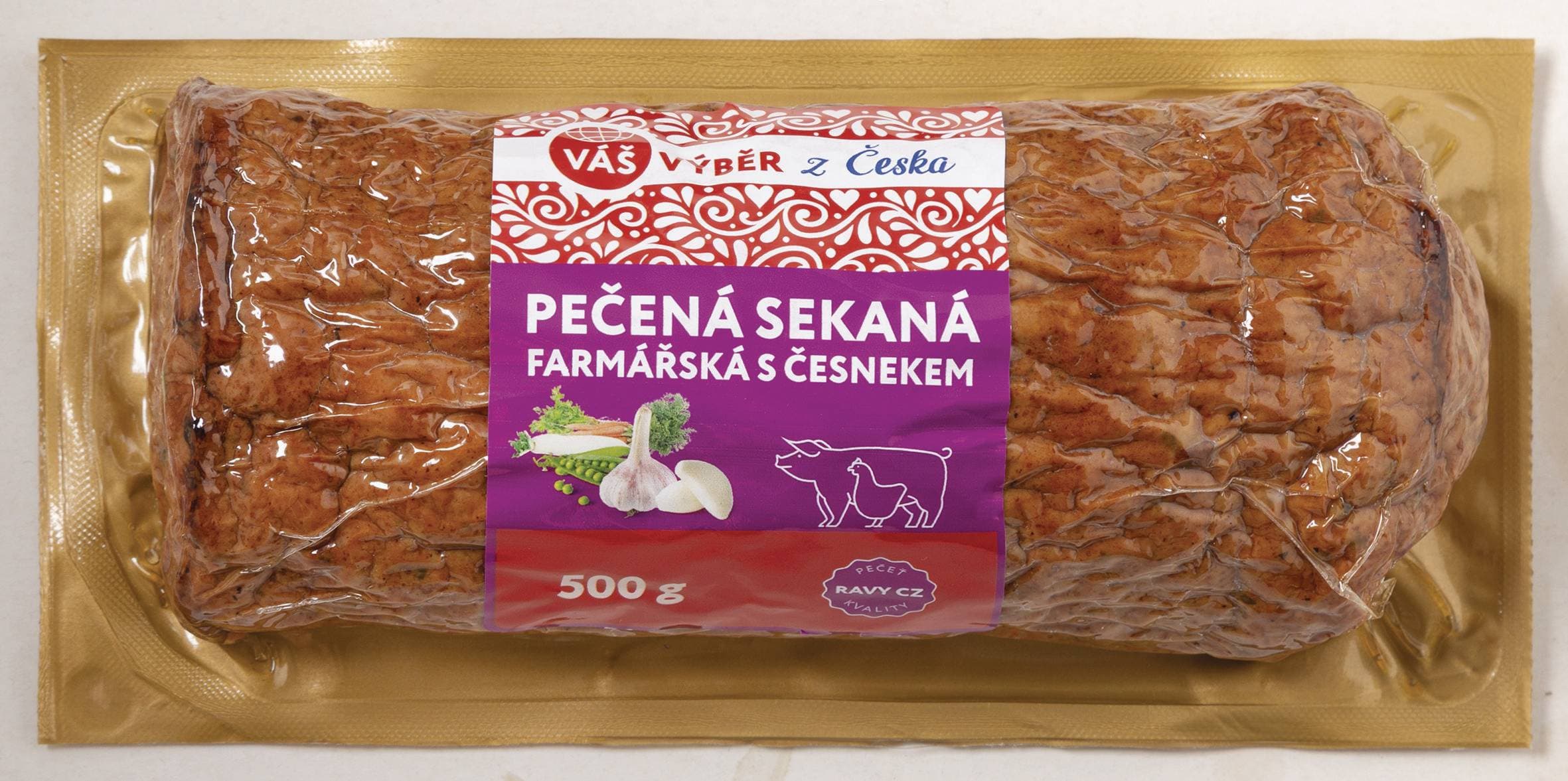 Váš Výběr Pečená farmářská sekaná s česnekem 500g