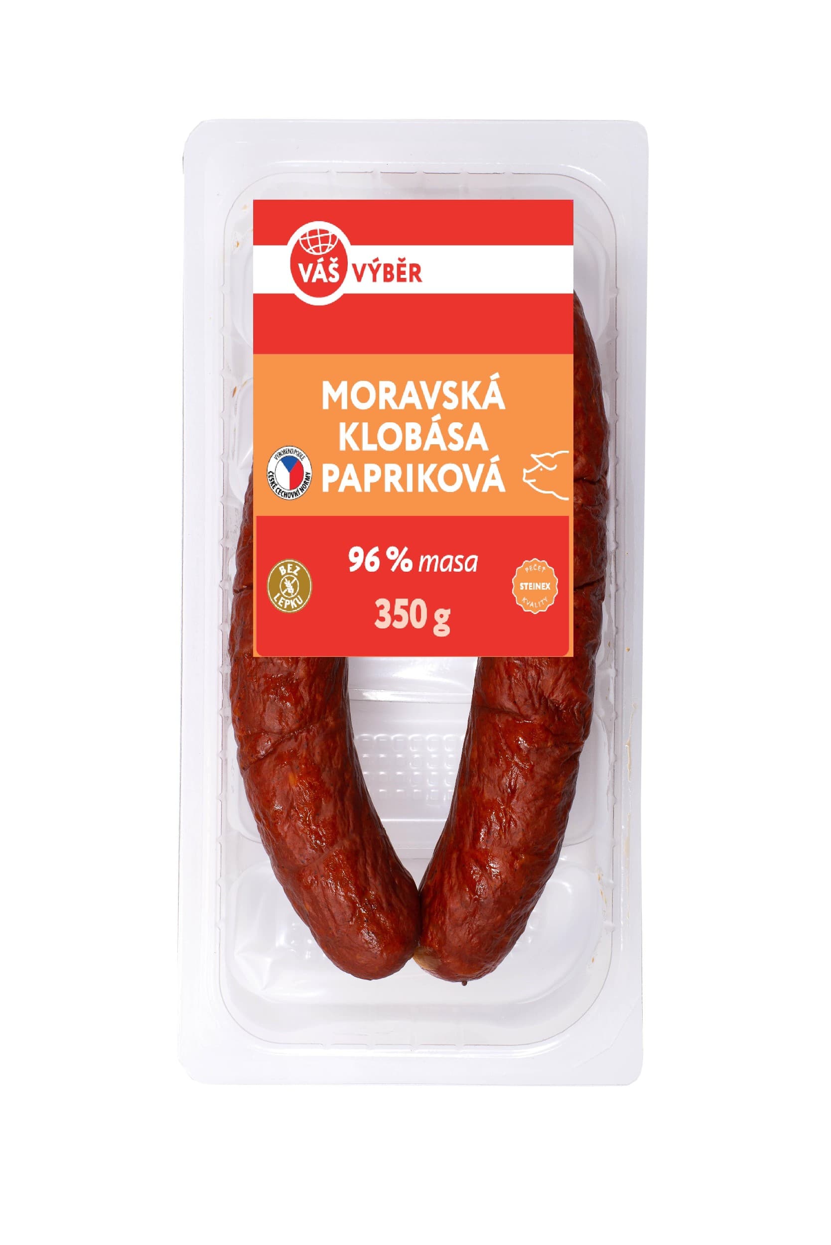 Váš Výběr Moravská papriková klobása 350g