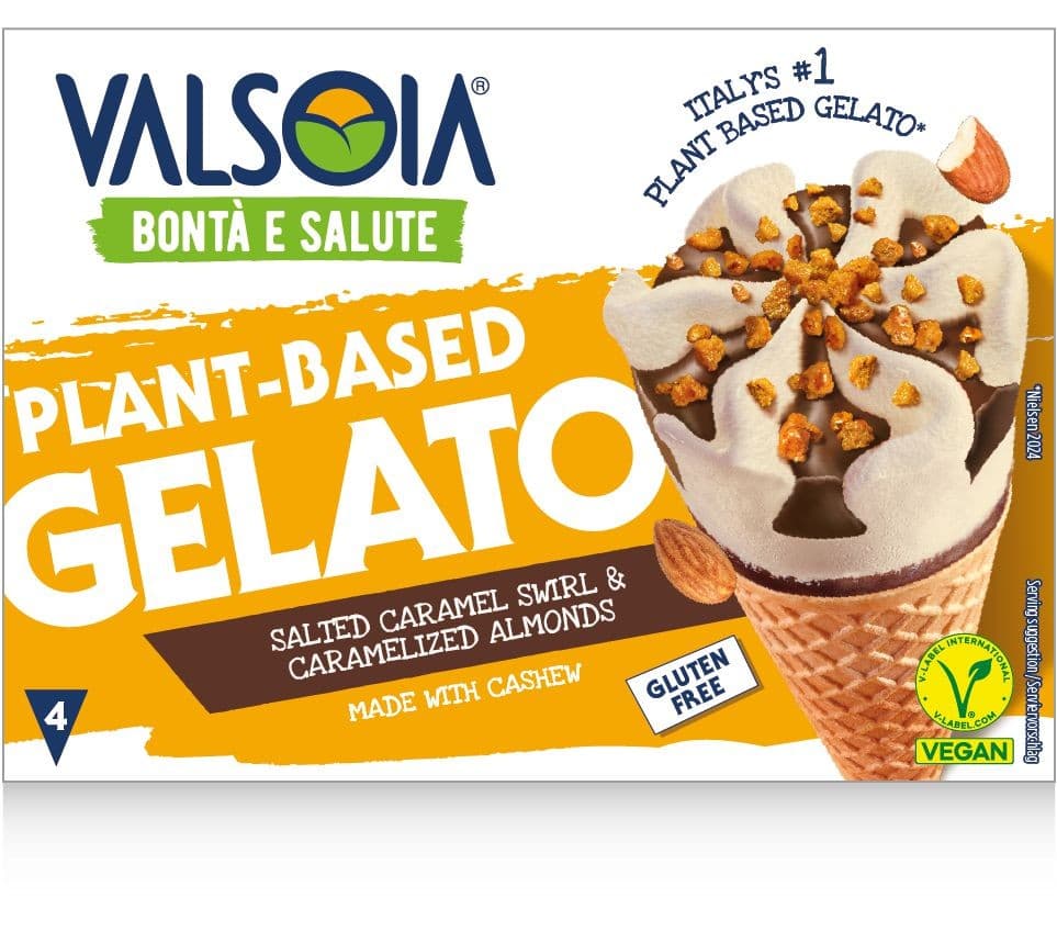 Valsoia Kešu kornout slaný karamel 4x120ml