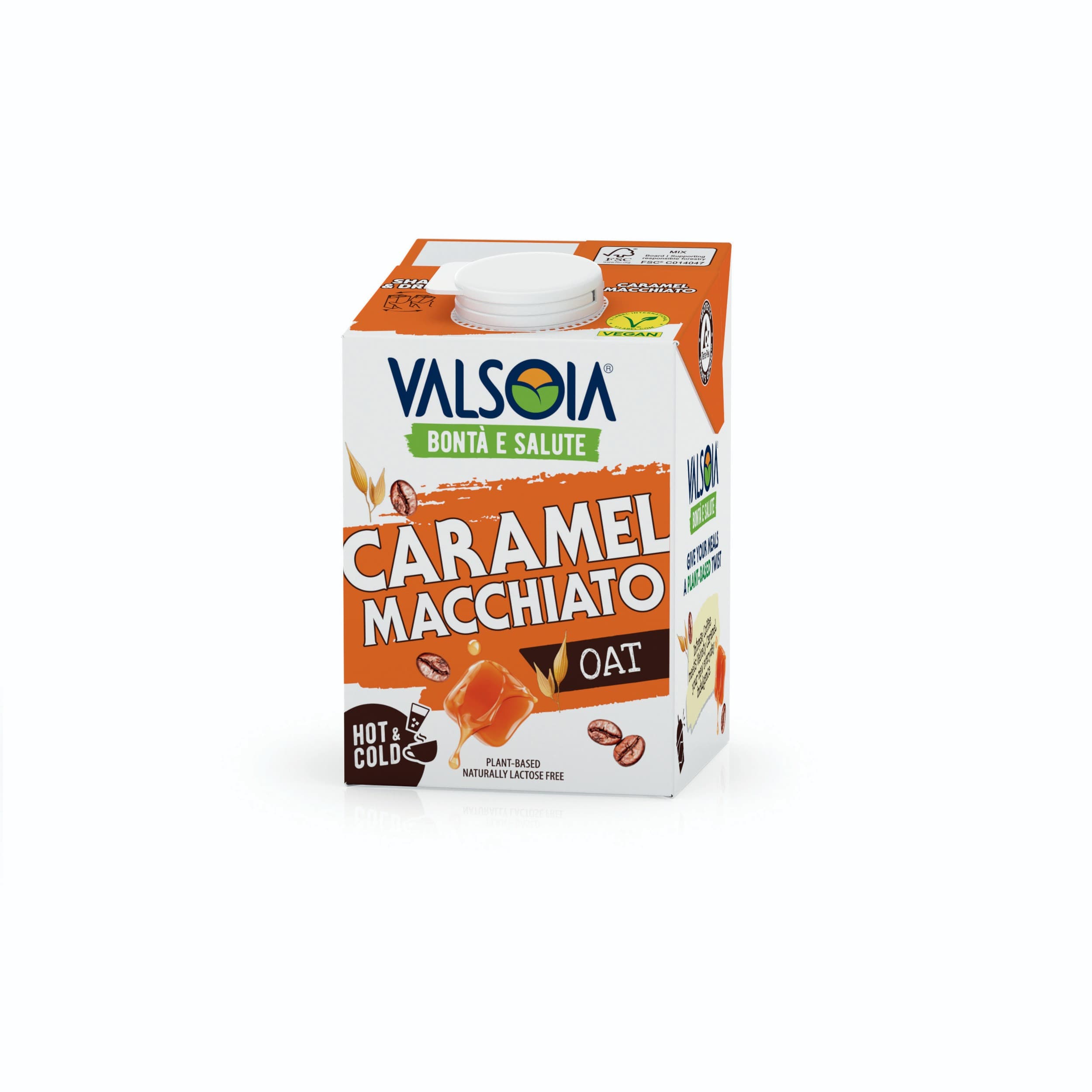 Valsoia ovesný nápoj karamelové macchiato 500ml
