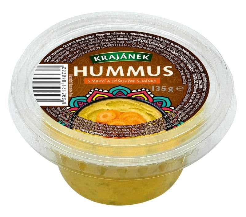Krajánek Hummus s mrkví a dýňovými semínky 135 g