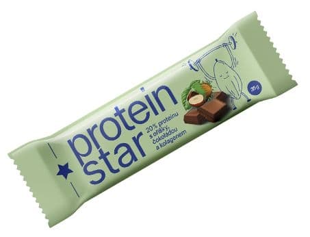 Protein star 20% Čokoláda s oříšky 35g