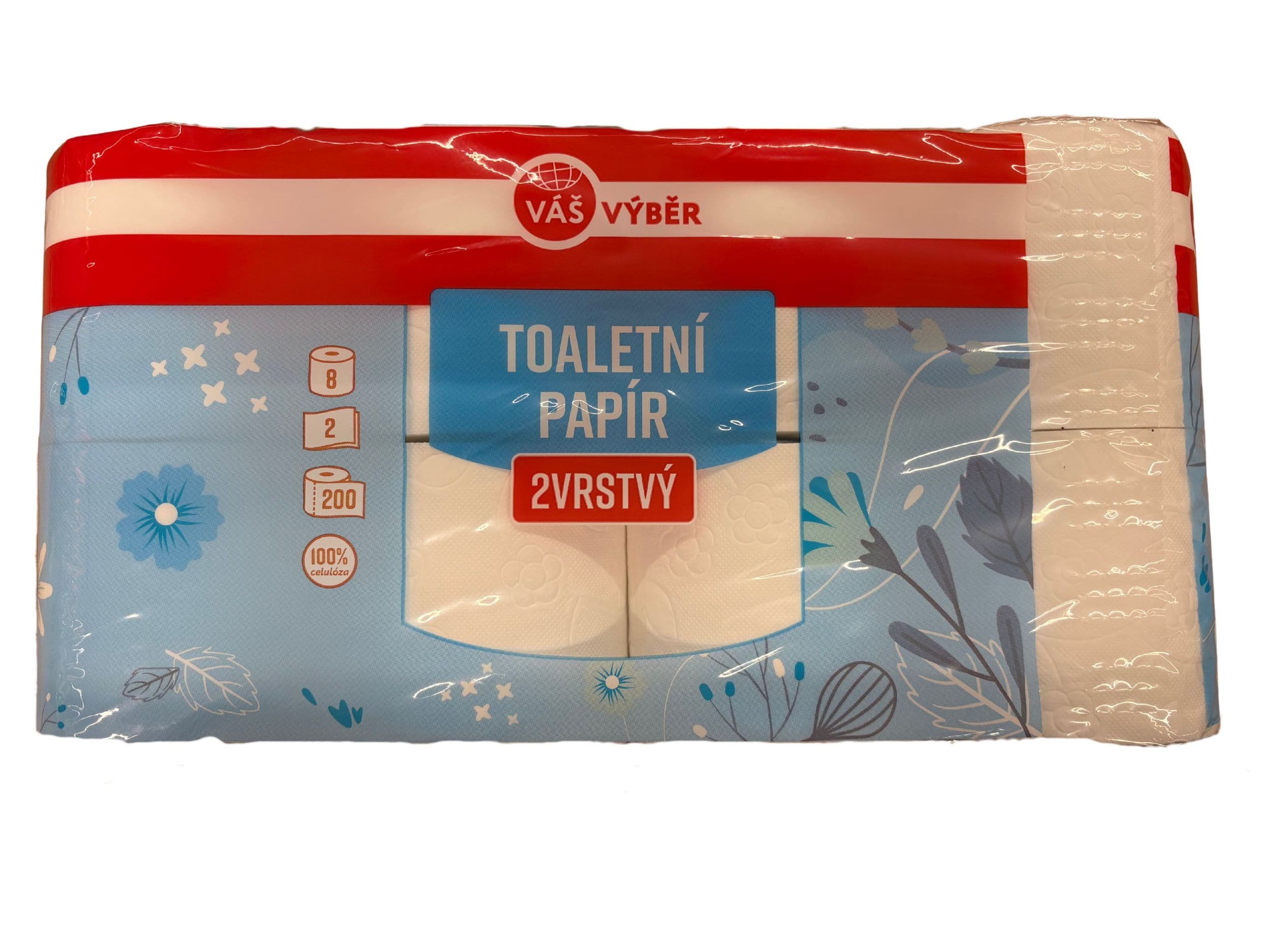 Váš Výběr Toaletní papír 2vrs, 8x200útržků