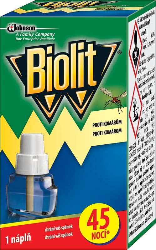 Biolit Elektrický odpařovač s tekutou náplní proti komárům náplň 1 ks 27 ml