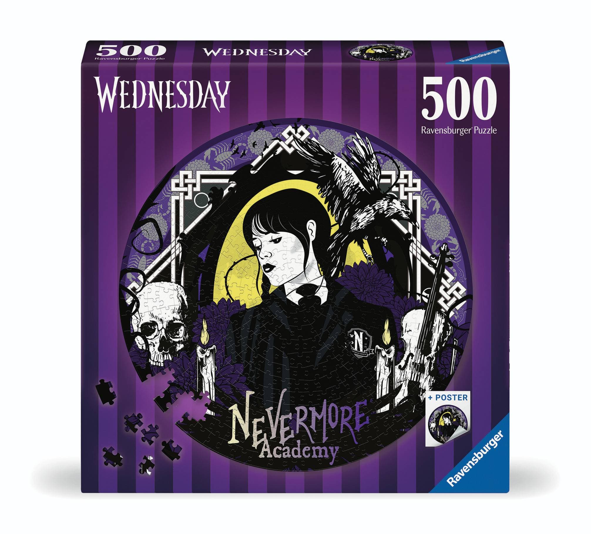 Ravensburger Puzzle 175734 Kruhové Puzzle: Wednesday 500 dílků