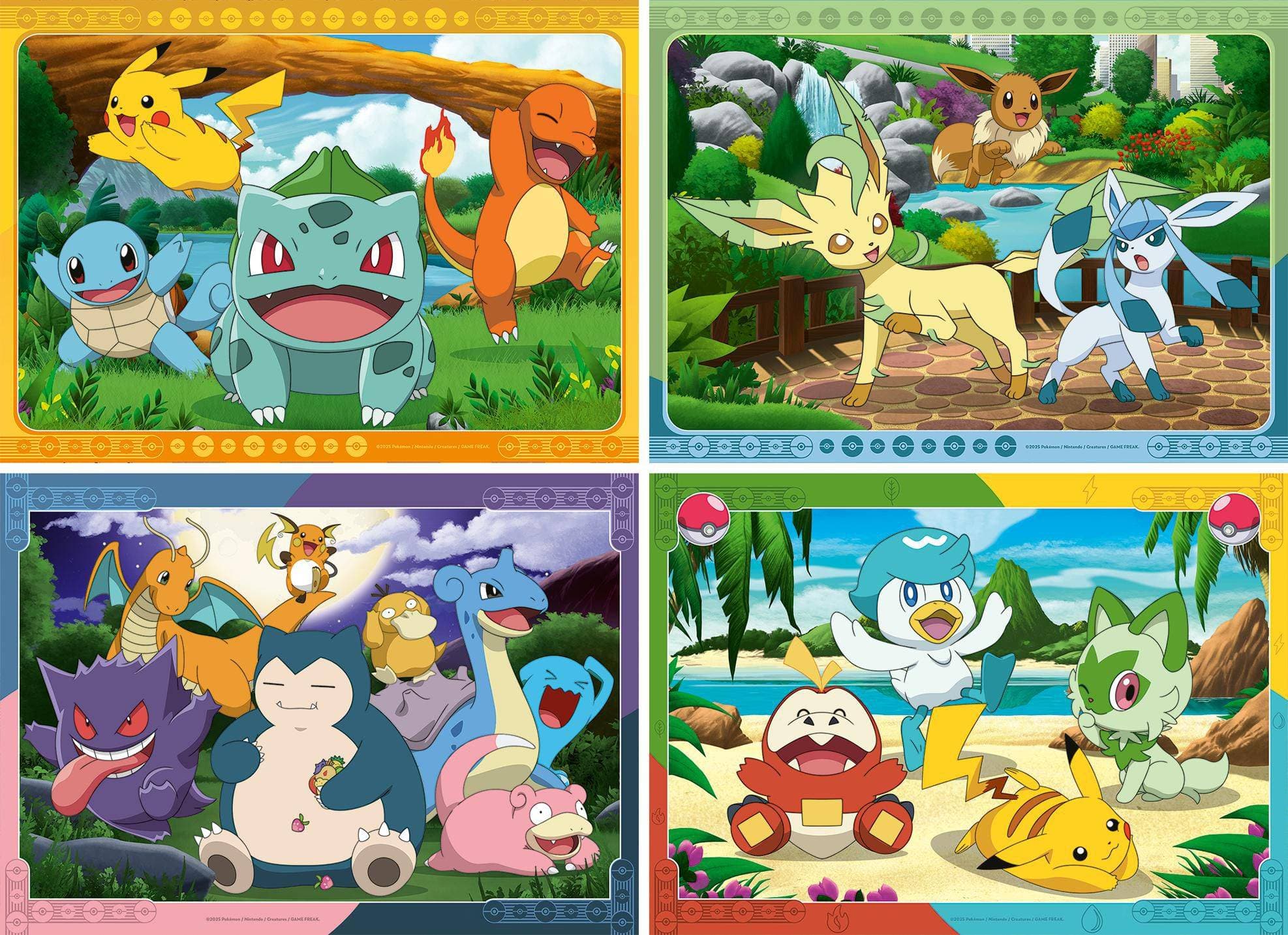 Ravensburger Puzzle 120042860 Pokémon 4x100 dílků