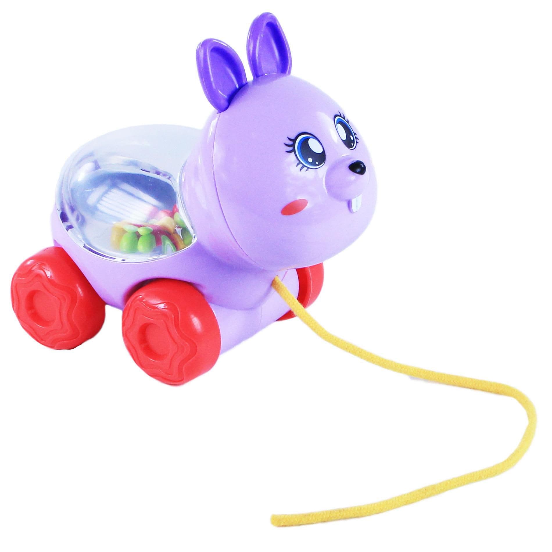 Rappa Baby Králík tahací s kuličkami 0m+