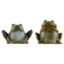 Žába porcelánová dekorace