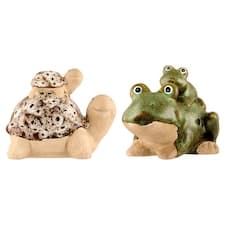Keramické figurky zahradních zvířátek