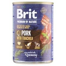 Brit Premium by Nature Pork with Trachea kompletní krmivo pro dospělé psy všech plemen 400g