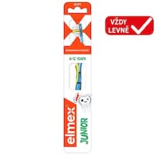 elmex®Junior dětský zubní kartáček měkký pro děti ve věku 6-12 let 1ks