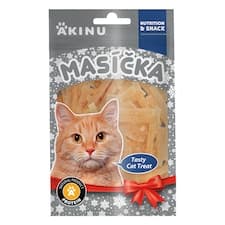 Akinu MASÍČKA Kuřecí řezanky pamlsek pro kočky 50 g