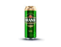 BRANÍK Výčepní světlé pivo 24 x 550 ml plech
