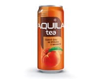 AQUILA Ledový čaj broskev 24 x 330 ml plech