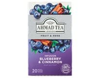 AHMAD TEA Infusion Ovocno-bylinná směs borůvka&skořice 20 x 2 g