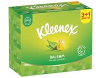 Kleenex Balsam 3vrstvé papírové kapesníčky box 3 + 1 64 ks