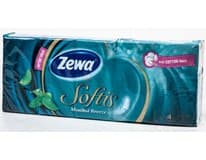 Zewa Softis Mentol kapesníky 4vrstvé 10 x 9 ks