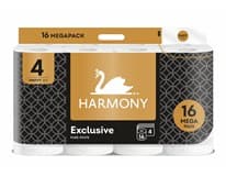 HARMONY Exclusive Toaletní papír 4vrstvý 17 m Pure White 16 ks