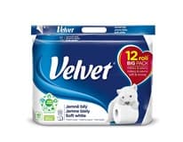 Velvet Toaletní papír bílý 3vrstvý 18,3 m 12 ks