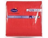 Duni Ubrousky 33 cm 2vrstvé červené 125 ks