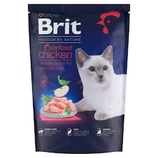 Brit Premium by Nature Sterilized Chicken kompletní krmivo pro kočky 800g