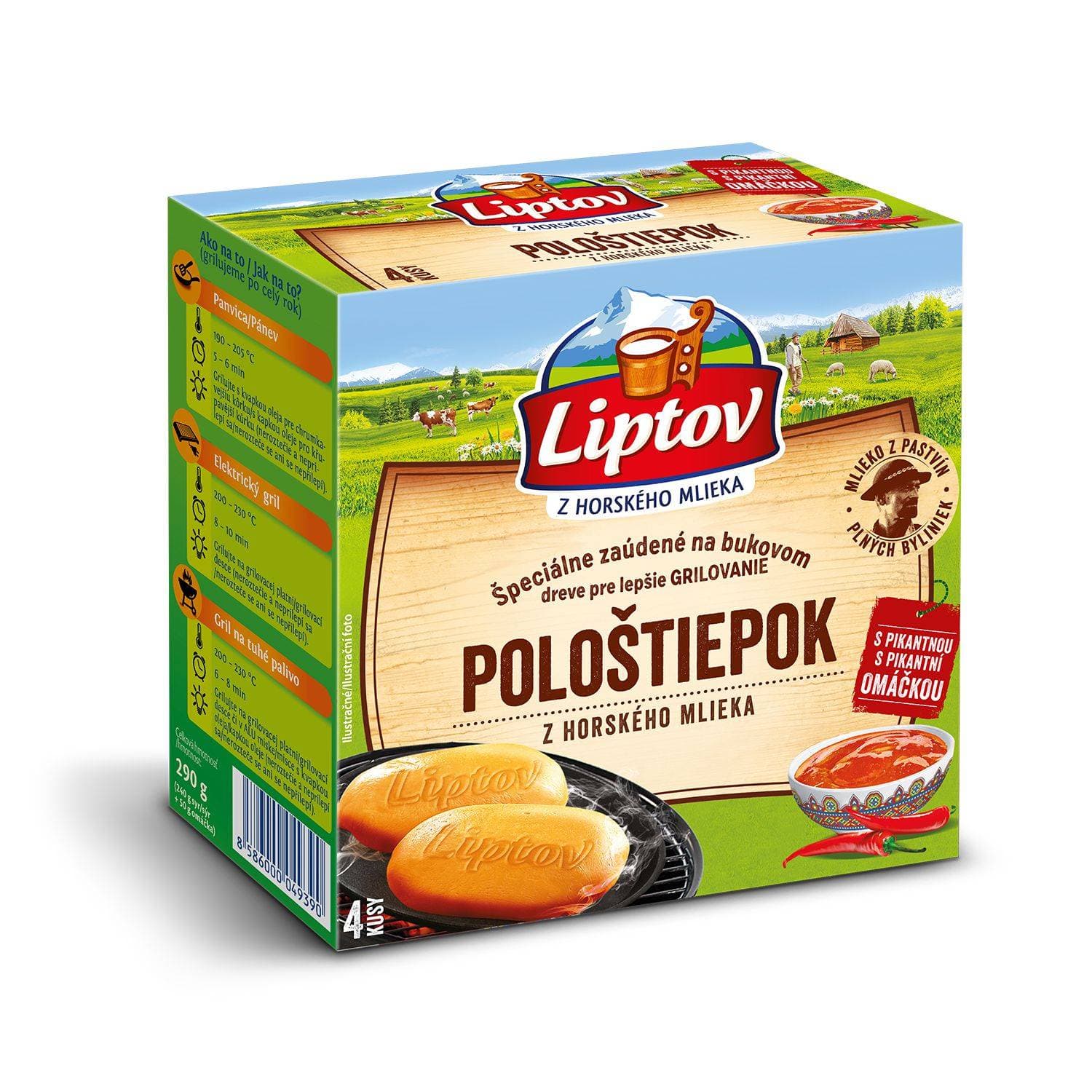 Liptov Pološtiepok na gril pikant 290g