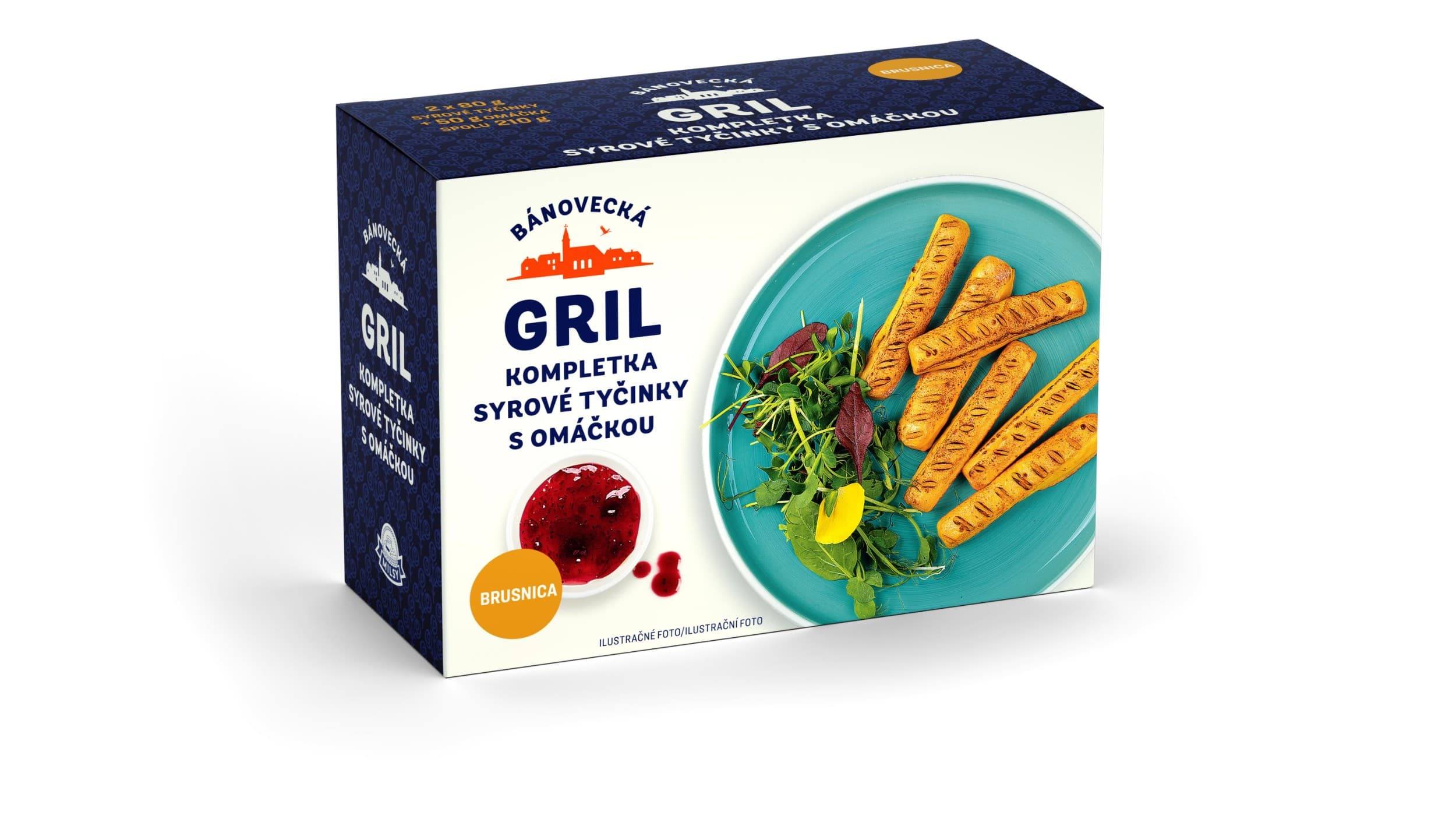 Milsy Gril kompletka (tyčinky na gril s omáčkou brusinka) 210g