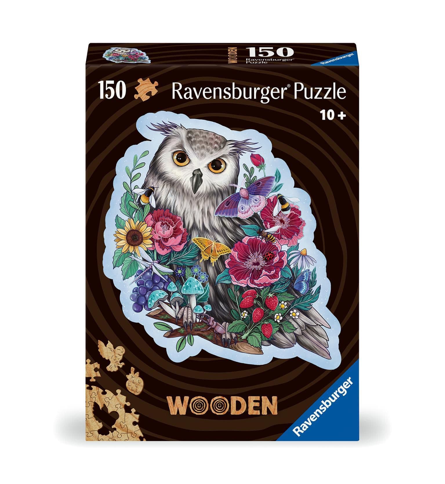 Ravensburger puzzle 175116 Dřevěné puzzle Tajemná sova 150 dílků