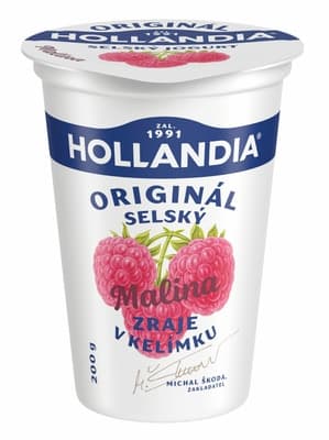 Hollandia Jogurt selský, jogurt a malina