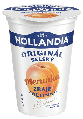 Hollandia Jogurt selský, Meruňka