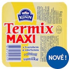 Mlékárna Kunín Termix maxi s tvarohem a smetanou s příchutí vanilka 130g