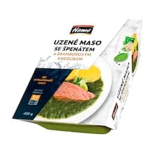 Hamé Uzené maso se špenátem a bramborovým knedlíkem 450g
