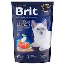 Brit Premium by Nature Adult Salmon kompletní krmivo pro kočky 1,5kg