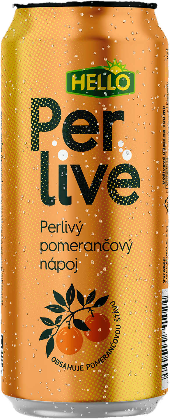 Hello Perlivé pomeranč plech