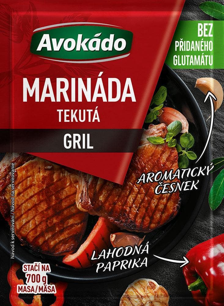Avokádo Marináda gril