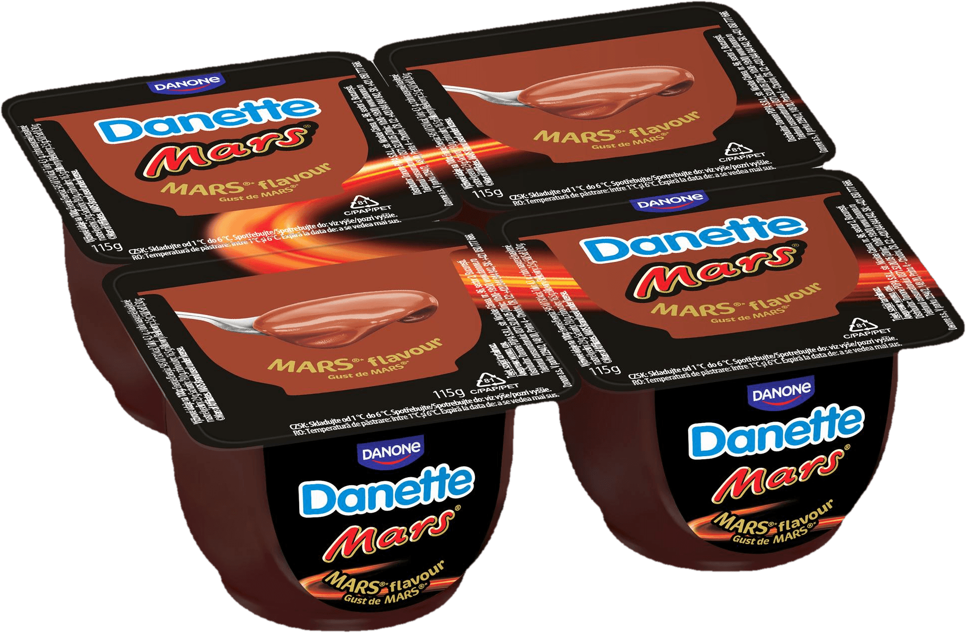 Danette Dezert s příchutí Mars (4×115 g)