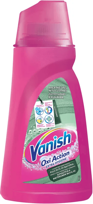 Vanish Oxi Action Extra Hygiene tekutý odstraňovač skvrn