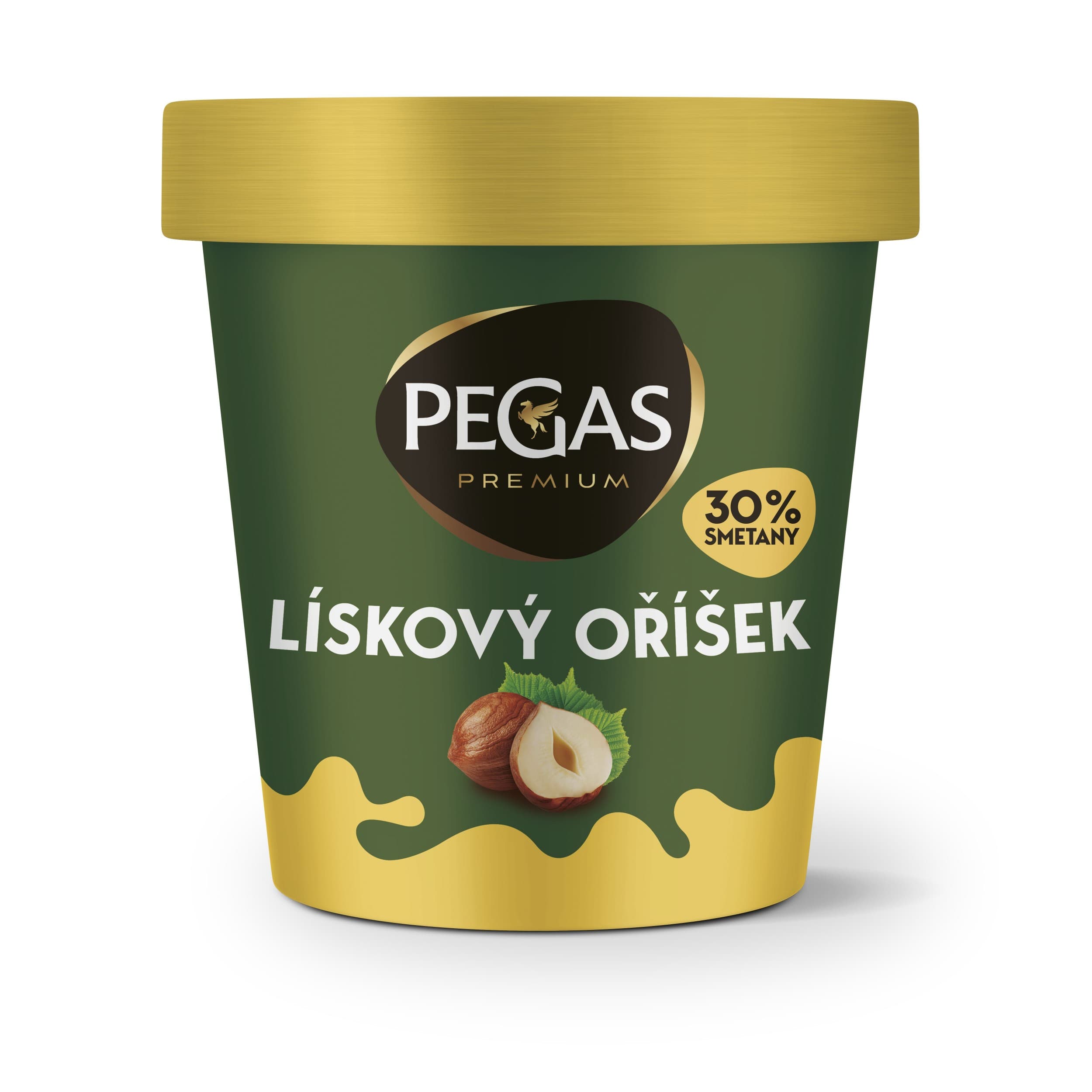 Pegas Premium Lískový oříšek kelímek 460ml