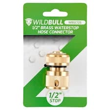 WildBull 1/2" mosazná hadicová spojka waterstop