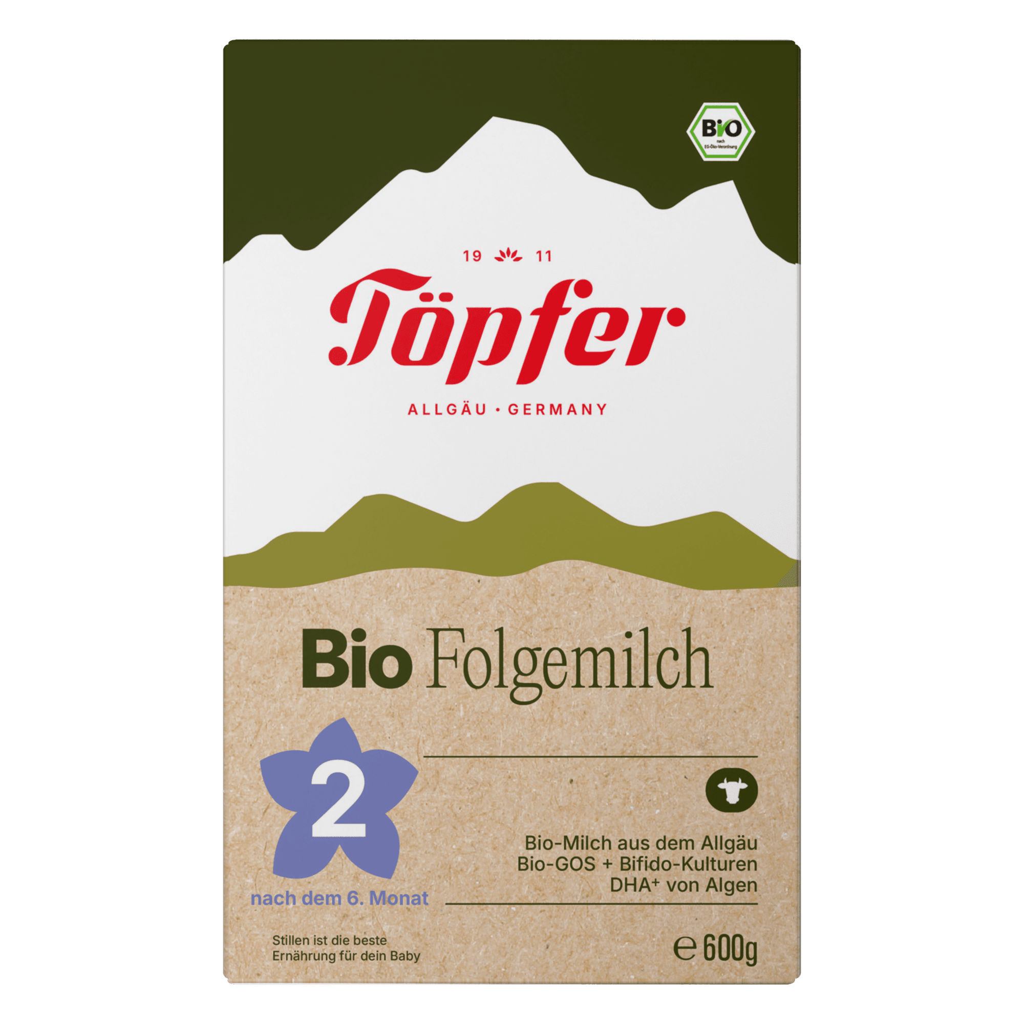 Töpfer BIO Pokračovací mléčná kojenecká výživa 2